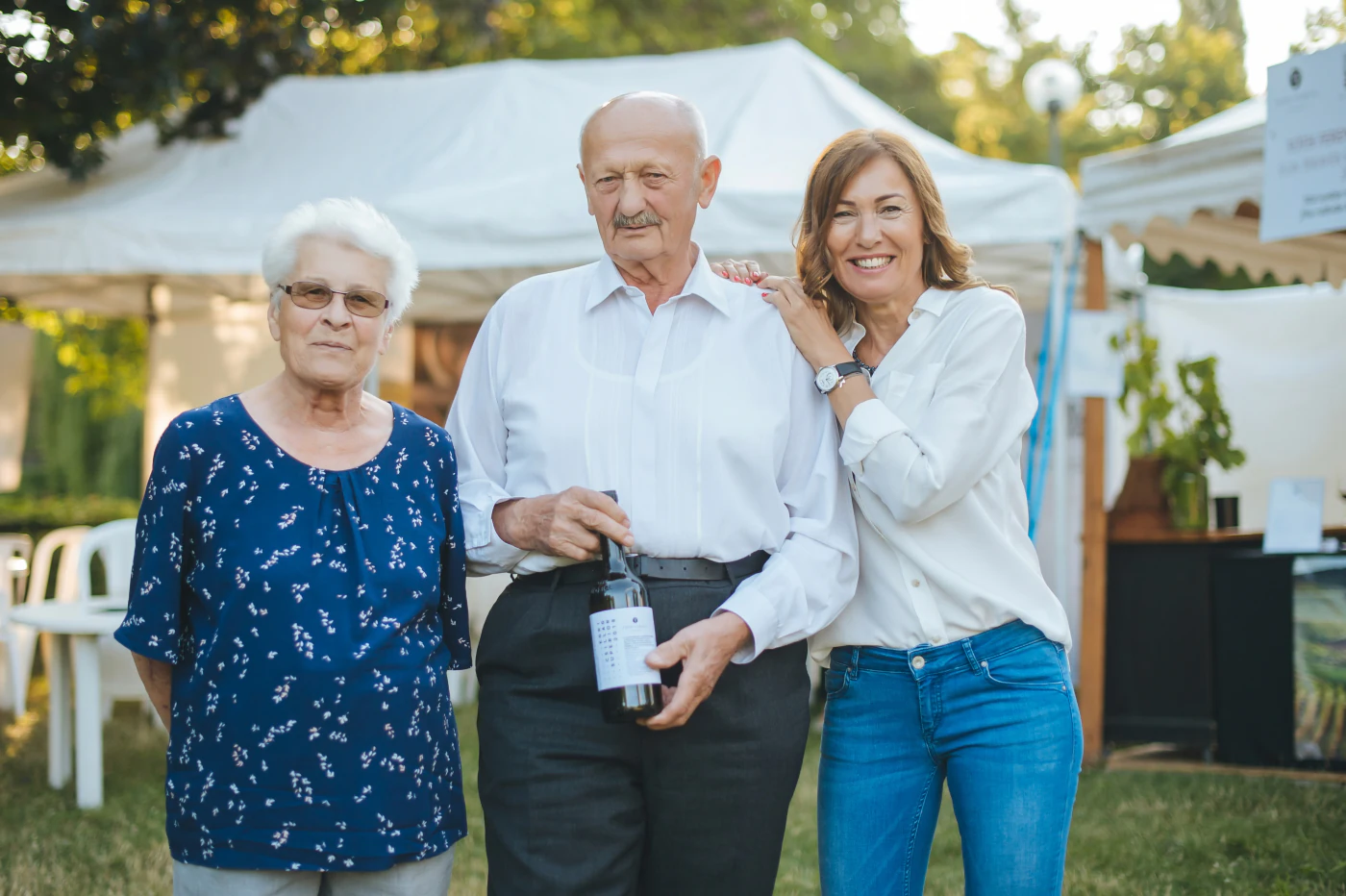Uncle Feri, his wife and their daughter, Kata